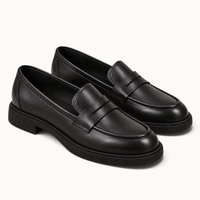 montelore-souliers Mocassins Verni Noirs