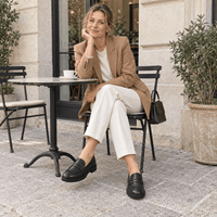 montelore-souliers Mocassins Verni Noirs